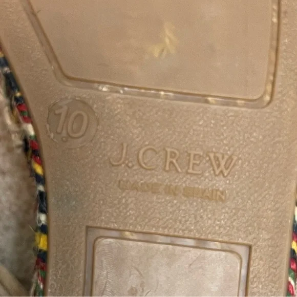 NEW J Crew Baja Flat Espadrille Suede Sandals Made in Spain G4208 Size 10 - Picture 10 of 12